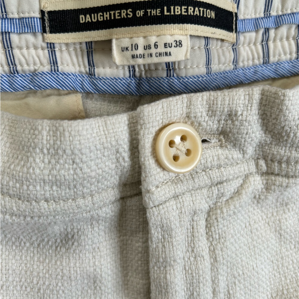 100% cotton cream colored pants - Picture 4 of 10
